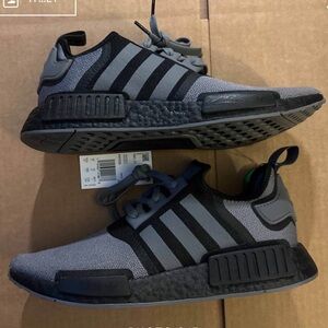 Adidas NMD R1 Gray Black Shoes Men’s Size 10.5 New In Box.
